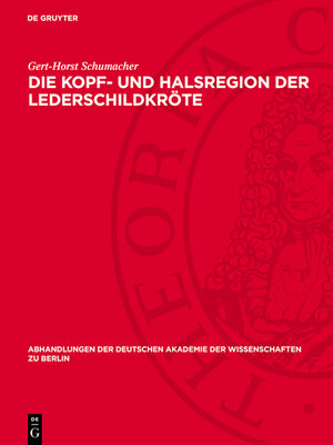 cover image of Die Kopf- und Halsregion der Lederschildkröte